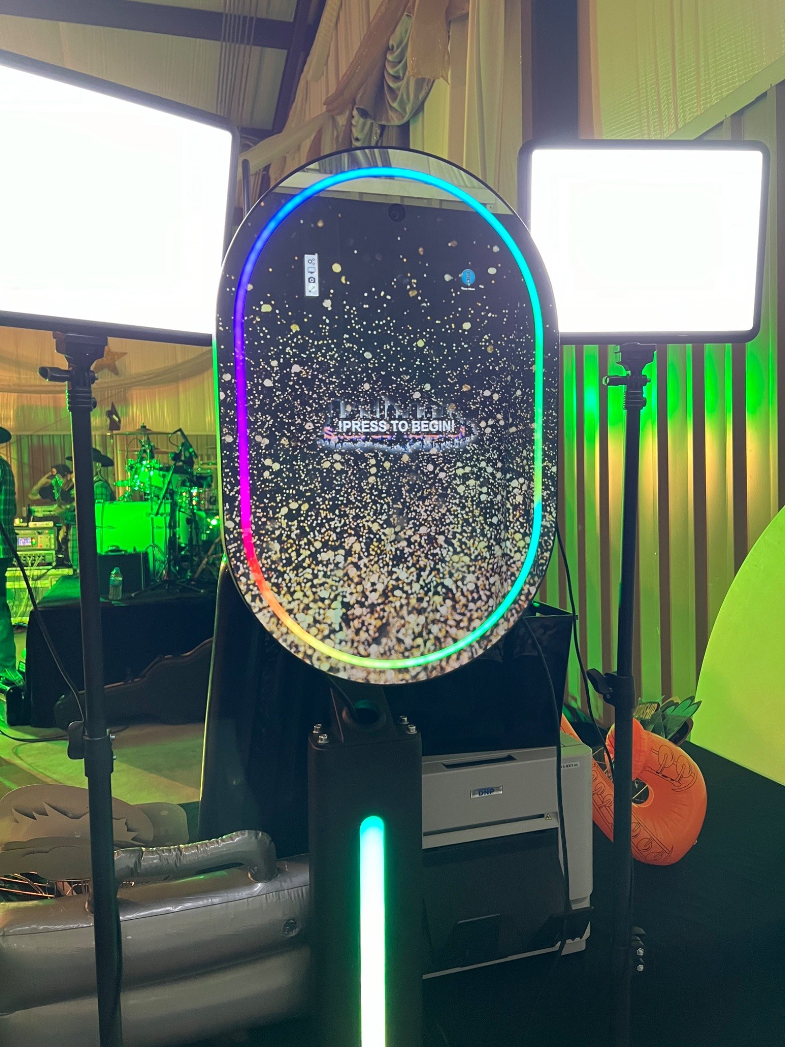 ShowOut selfie booth with professional lighting